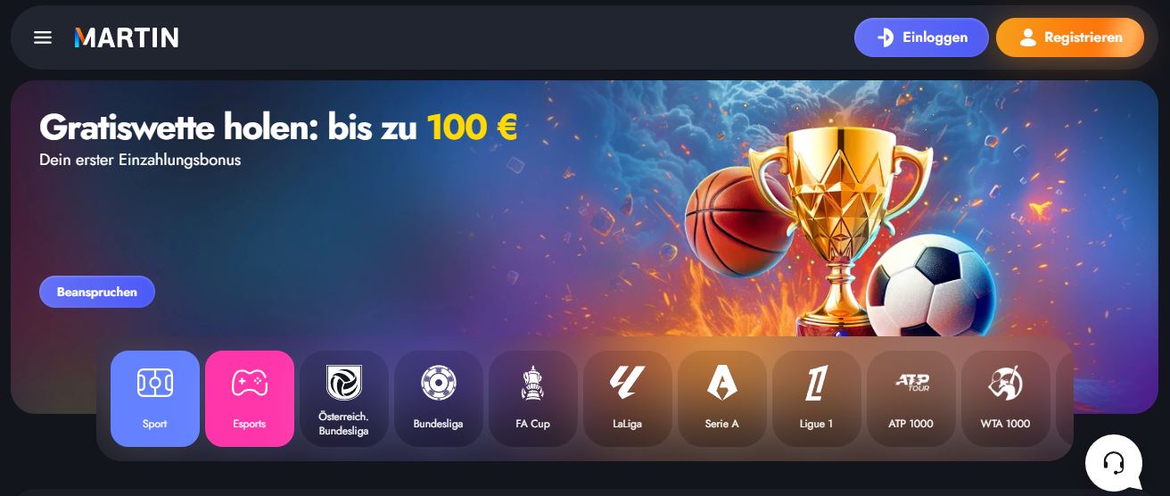 Sichere dir eine Gratiswette bis zu 100 Euro beim Sportwetten